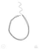 PaparazziIndustrial Independence - Silver Necklace