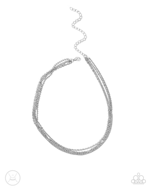 PaparazziIndustrial Independence - Silver Necklace