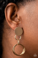 Paparazzi Industrialized Fashion - Gold Earrings