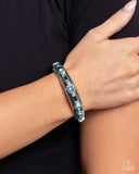 Paparazzi Inevitable Industry- Blue Bracelet