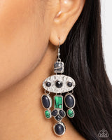 Paparazzi Inspired Interval - Black Earrings