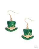 Paparazzi Irish Jig- Green Earrings