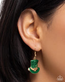 Paparazzi Irish Jig- Green Earrings