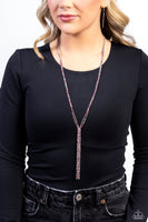 Paparazzi Jazz STRANDS - Pink Glittery Rhinestones Necklace