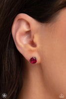 Paparazzi Just In TIMELESS - Pink Fuchsia Earrings