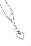 Paparazzi KNOT Over Yet - Red Heart Necklace