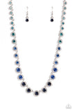 Paparazzi Kaleidoscope Charm - Blue Rhinestones Necklace
