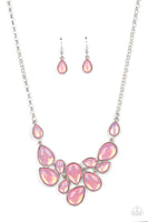 Paparazzi Keeps GLOWING and GLOWING - Pink Opalescent Necklace