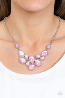 Paparazzi Keeps GLOWING and GLOWING - Pink Opalescent Necklace