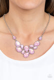 Paparazzi Keeps GLOWING and GLOWING - Pink Opalescent Necklace