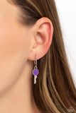 Paparazzi Key Performance - Purple Tiny Hopps Earrings