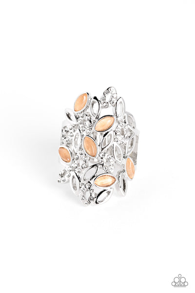 Paparazzi LEAF Home - Orange Cat's Eye Ring