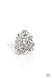 Paparazzi LEAF Home - White Ring