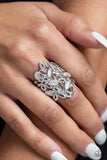 Paparazzi LEAF Home - White Ring