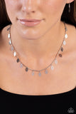 Paparazzi LEAF a Light On - Silver Necklace