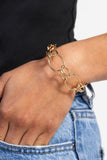 Paparazzi LINK or Swim - Gold Bracelet