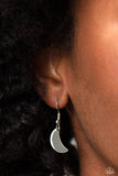 Paparazzi LUNAR Has It - Silver Moon Necklace