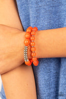 Paparazzi La Vida Vacation - Orange Beads Bracelet