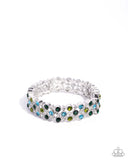 Paparazzi Ladylike Lattice- Green Bracelet