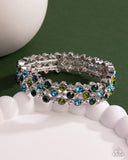 Paparazzi Ladylike Lattice- Green Bracelet