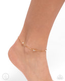 Paparazzi Ladylike Loop - Gold Anklet