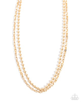 Paparazzi Laidback Layers - Gold Necklace