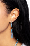 Paparazzi Las Vegas DIP - Blue UV oilSpill Pendant Necklace