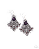Paparazzi Lattice Legacy- Purple Earrings
