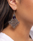 Paparazzi Lattice Legacy- Purple Earrings