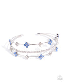 Paparazzi Layered Blooms- Blue Bracelet