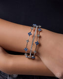 Paparazzi Layered Blooms- Blue Bracelet
