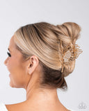 Paparazzi Layered Landing- Gold Hair Clip