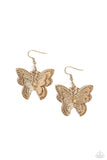 Paparazzi Layered Launch - Multi Butterfly Earrings