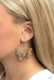 Paparazzi Layered Launch - Multi Butterfly Earrings