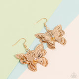 Paparazzi Layered Launch - Multi Butterfly Earrings