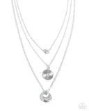 Paparazzi Layered Lineup- White Necklace