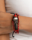 Paparazzi Lead Guitar- Red Bracelet