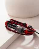 Paparazzi Lead Guitar- Red Bracelet