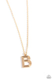 Paparazzi Leave Your Initials - Gold - B