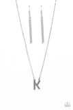 Paparazzi Leave Your Initials - Silver - K