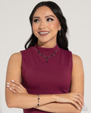 Paparazzi Led by the ROSE - Black Rose Earrings