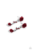 Paparazzi Led by the ROSE - Red Earrings
