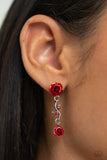 Paparazzi Led by the ROSE - Red Earrings