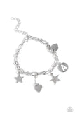 Paparazzi Legacy Letters - White - A Bracelet
