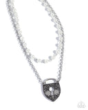 Paparazzi Leisurely Locked- White Necklace