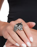 Paparazzi Leopard Limit- Black Ring