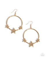 Paparazzi Let SPARKLE Ring! - Gold Earrings