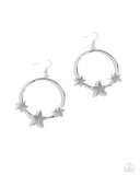 Paparazzi Let SPARKLE Ring! - Silver Star Earrings