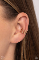 Paparazzi Linear Leader - Gold Ear Cuffs Earrings