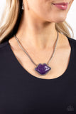 Paparazzi Lip Locked - Purple Necklace